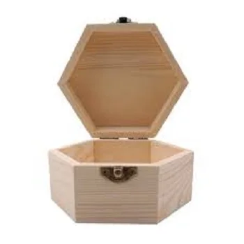 wooden Decorative Jewelry Box Wood Boxes for Storage Goods Long Term Box Old Trending Design Square shape with Metal lock