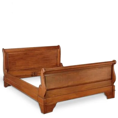 
Good Quality Sleigh Bed With Solid Mahogany Wood 