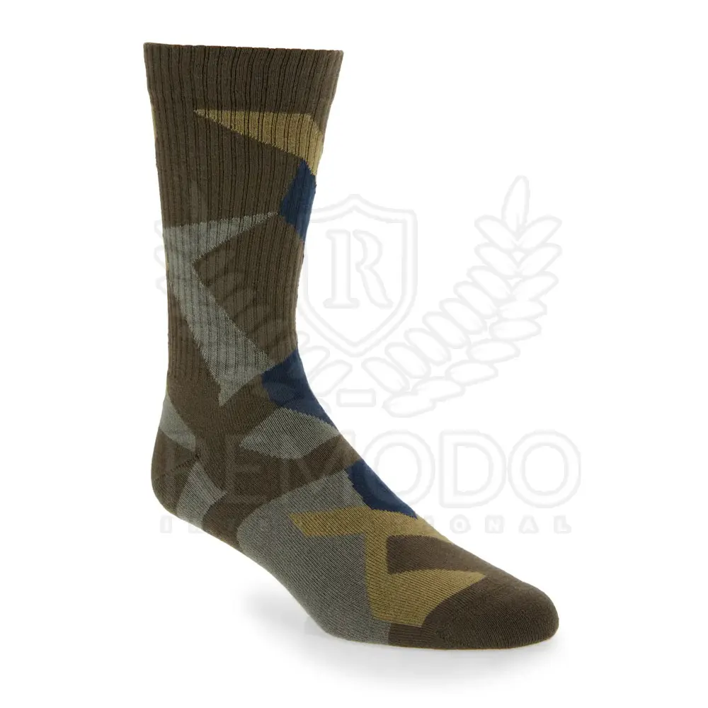 Custom wool soft army warm thermal hiking crew men work socks