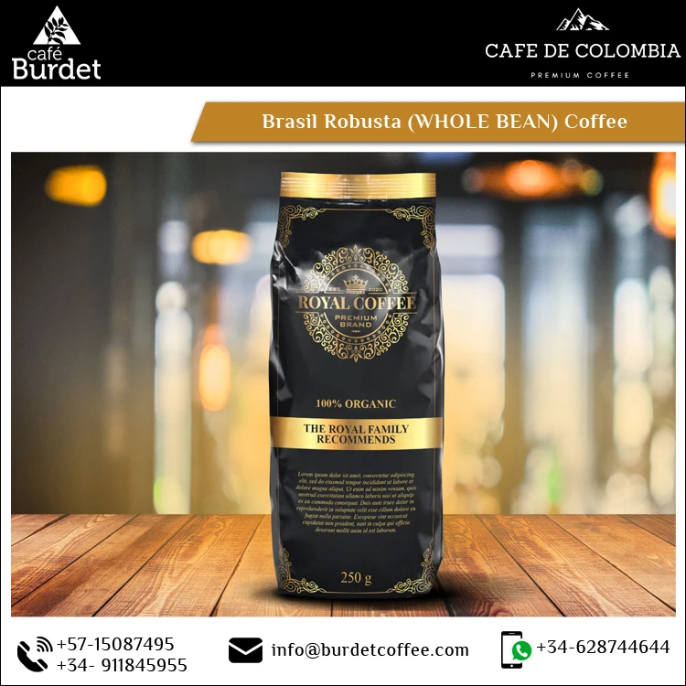 
Top Listed Dealer of Widely Used Washed Type 250gm Brasil Robusta Ground Coffee from Colombia 