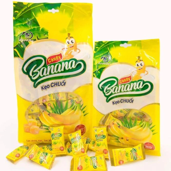 Sweet Banana Gummy Candy in 300g bag