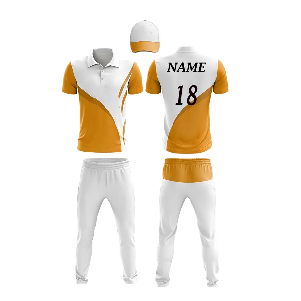 Custom sublimation cricket team full cricket kit design uniforms