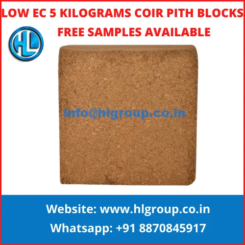 
Washed Low EC Coir Pith Coco Peat in India 