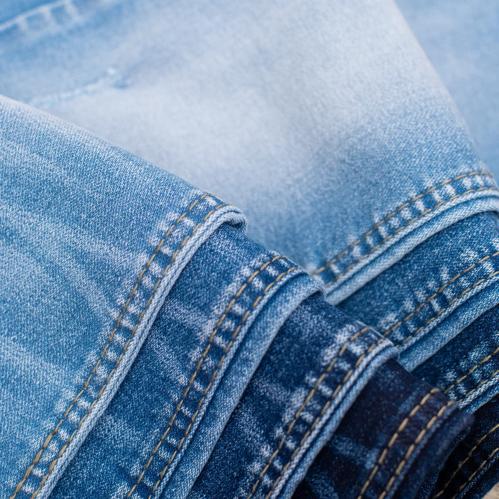 Джинсы + склад Лот ткань итальянский джинсовая высокое