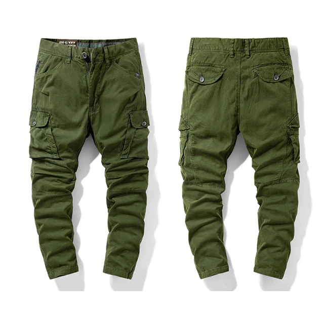 hot sale fashion casual tactical mens cargo trousers sports work cotton cargo pocket pants men with custom logo and colors