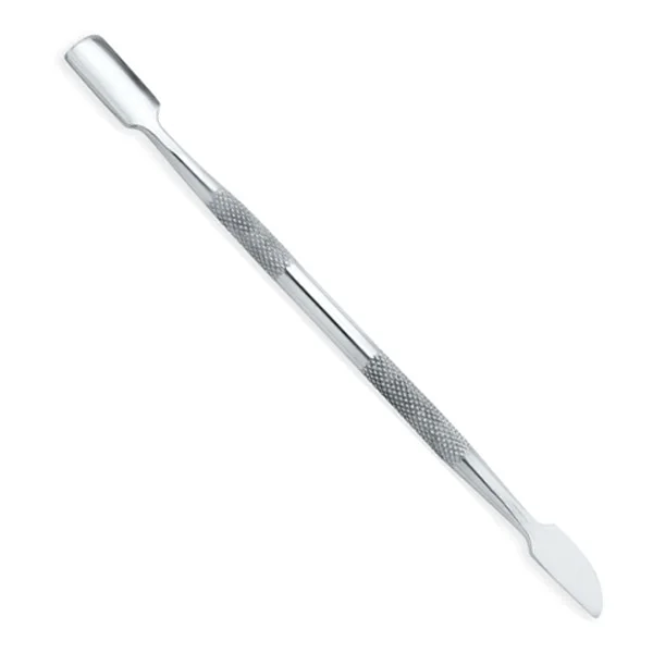  Толкатель для кутикулы из нержавеющей стали 2 способа удаления омертвевшей кожи ложка с пазами на пальцах инструменты ухода за ногтями и педикюра