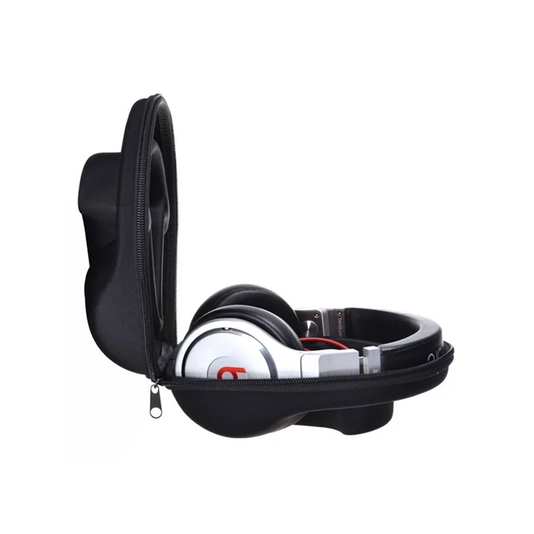 Factory hot sales bag EVA hard headphone case waterproof lightweight  black 1680D headset case with high quality