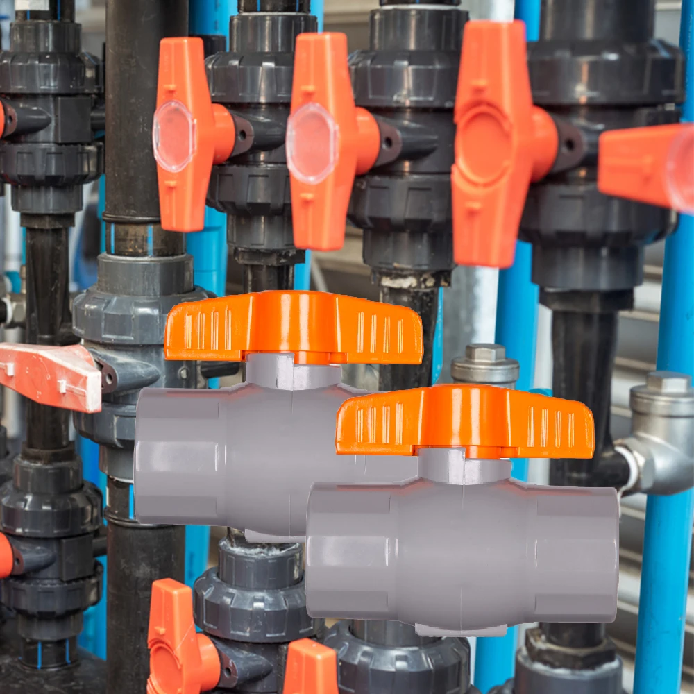 One Year Warranty Normal Temperature Water Media Hand Operated Un-Threaded Ball Valve with Orange Handle