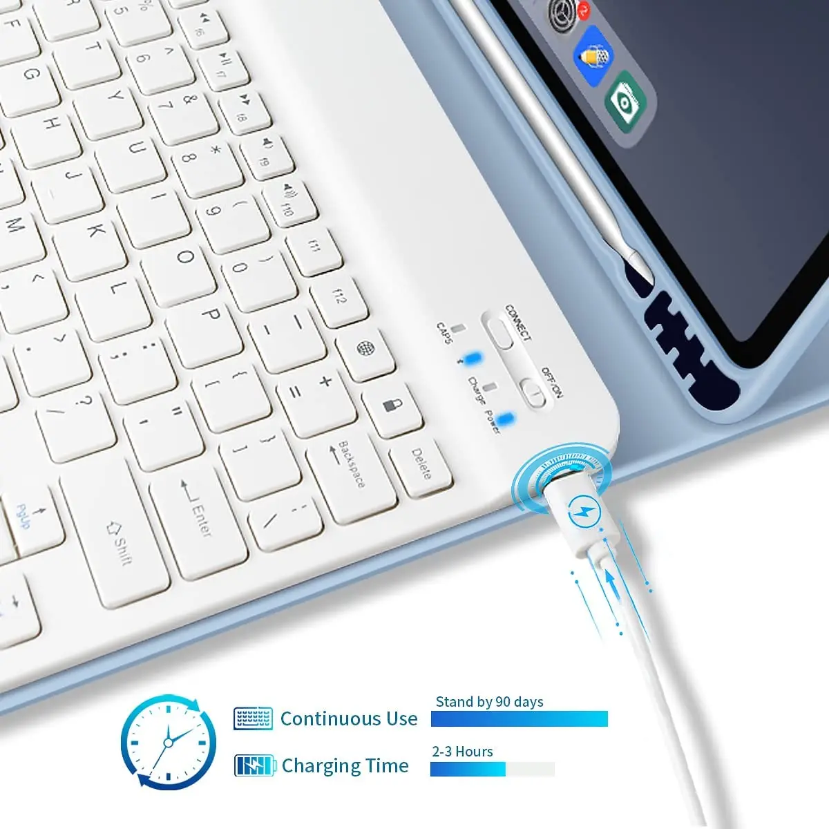 Smart Tablet cover For iPad pro 11 2021 Magnetic keyboard case Anti-fall With Pencil Holder Waterproof For iPad Pro 11 Inch Case