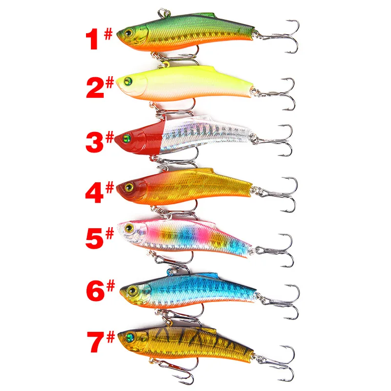vib lure 7cm/18g7 color bionic fish bait