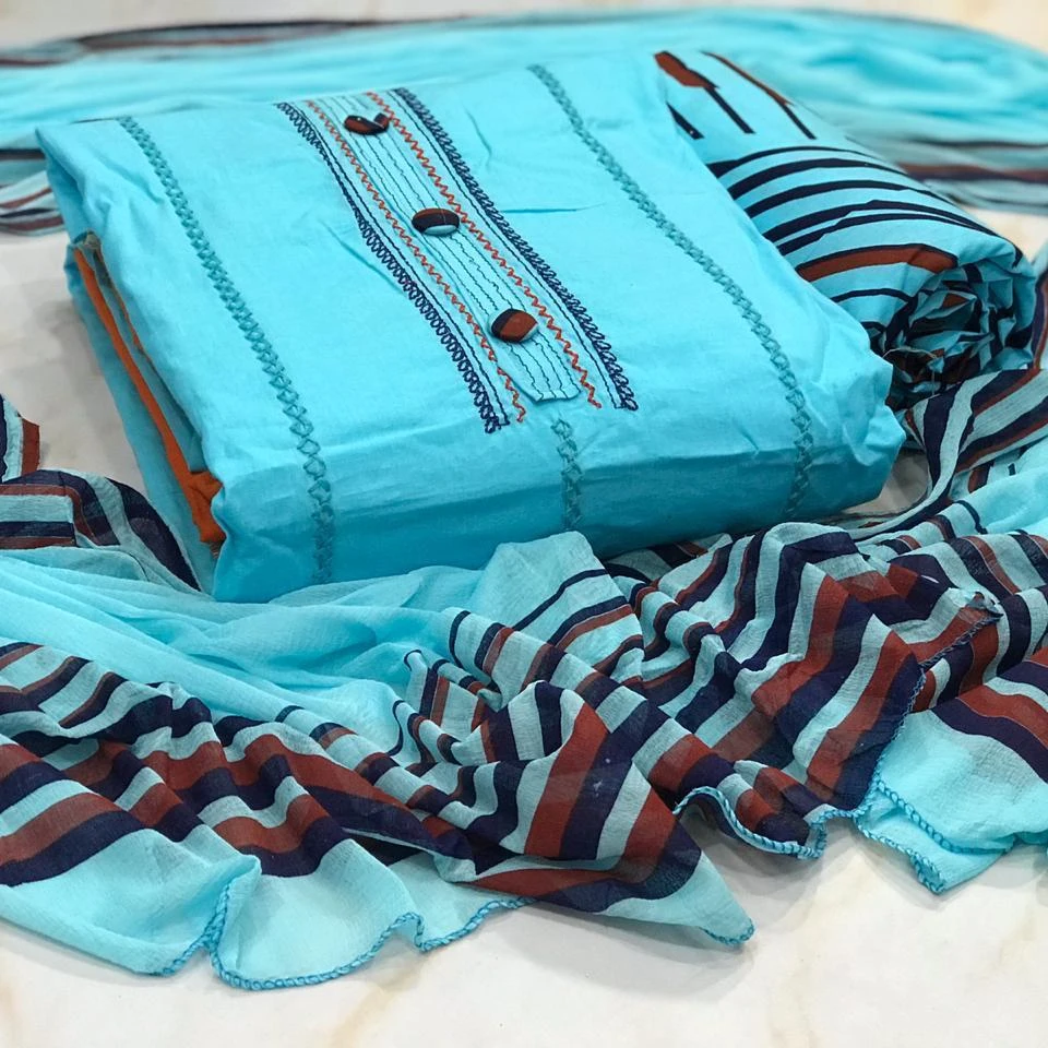 3 шт. газон salwar kameez Женская индийская Пакистанская Этническая Женская одежда для вечеринки панджаби патияла вышитая Доступна Оптовая Продажа костюм