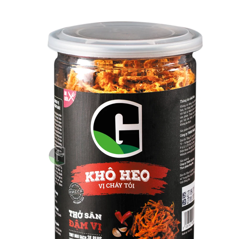  Стандартная компания во Вьетнаме вкусные G жареные чесноки сушеные свиные полоски специальная закуска из свинины оптом готовая к отправке