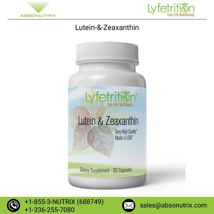 Капсулы для поддержки глаз с лютеином и зеаксантином фирменная торговая марка в наличии