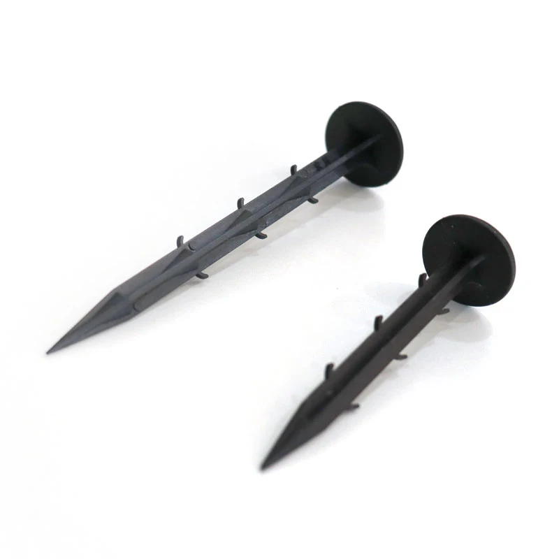 PP Ground Cover Nails Plastic Pegs Geotextile Pins Weed Mat Pins for Horticultural Fabrics