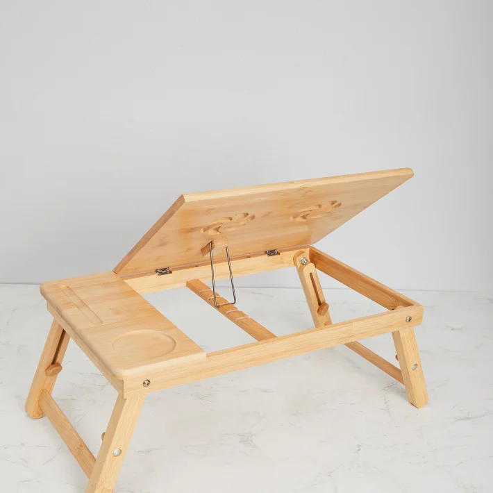 ,Textured Wooden Laptop and Breakfast Tray-BY KSN