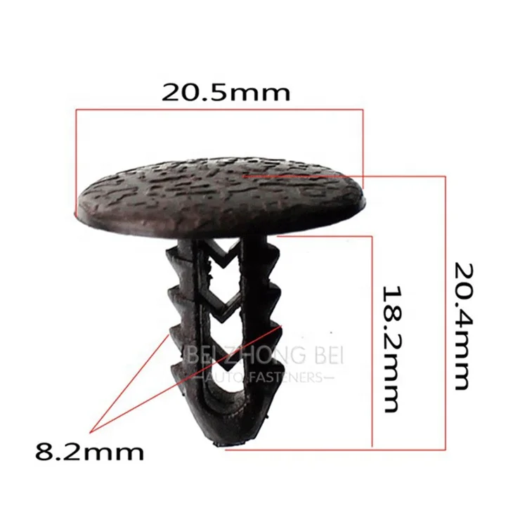 100pcs/bag Good quality great nontoxic plastic clips for cars car fastener anti-aging bumper hot products 2020