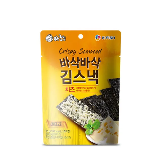 Korean Top Quality Kwangcheon Seasoned Laver Seaweed Crispy Cheese Biscuit Snack in 20g Bag for Children Adult (1600111229322)