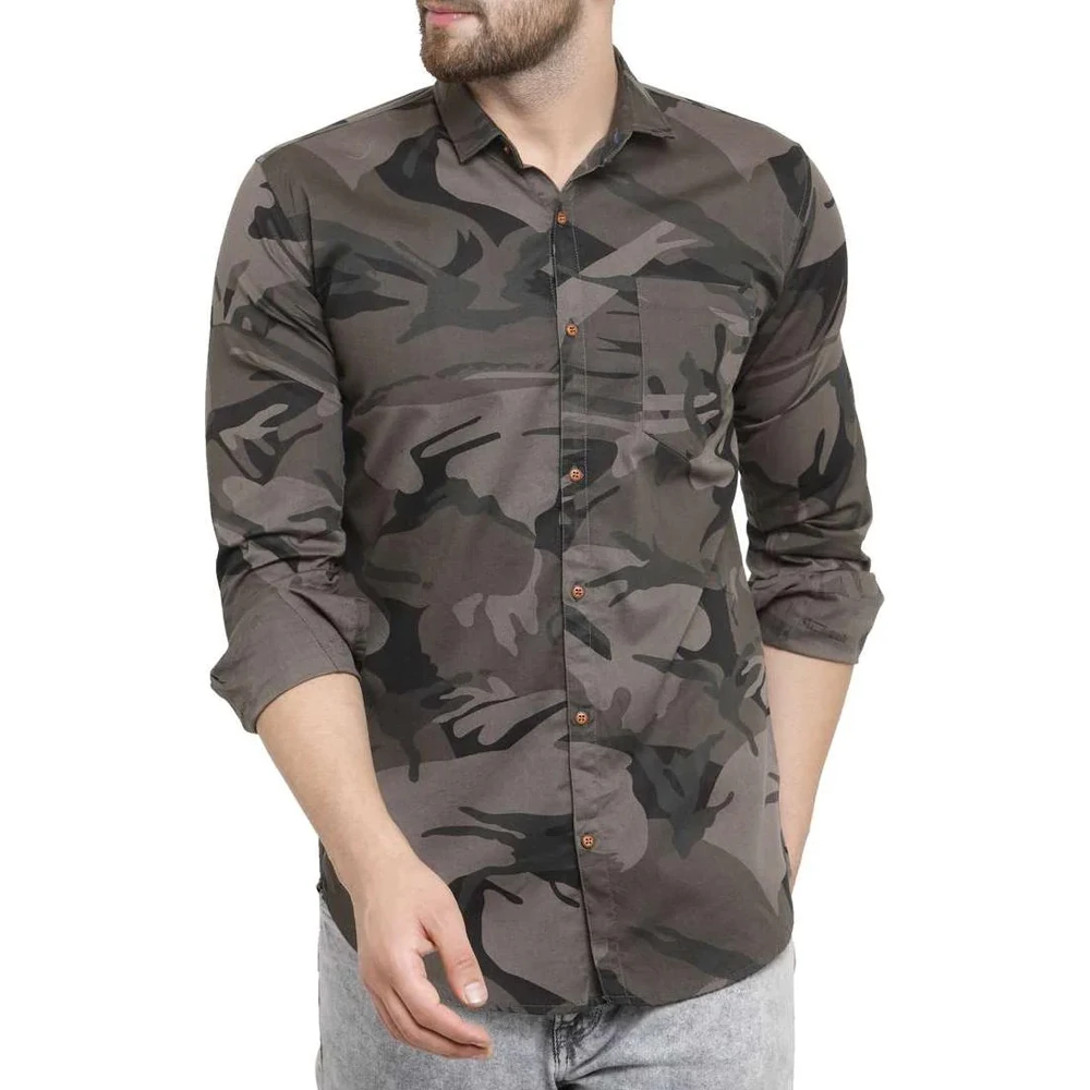  Мужская Фланелевая рубашка из 100% органического хлопка с 2 нагрудными карманами