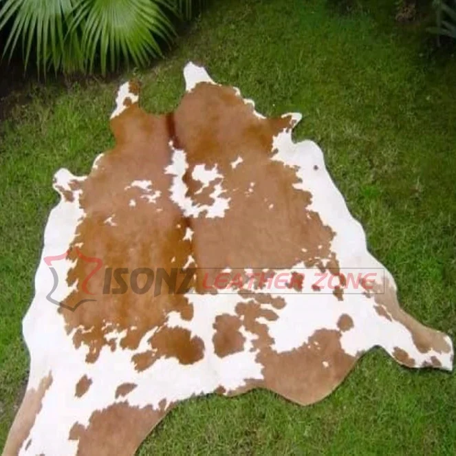 Cowhide Leather Rugs Cowhide Skin Large / Medium Carpet Area 18-35 SQ FT