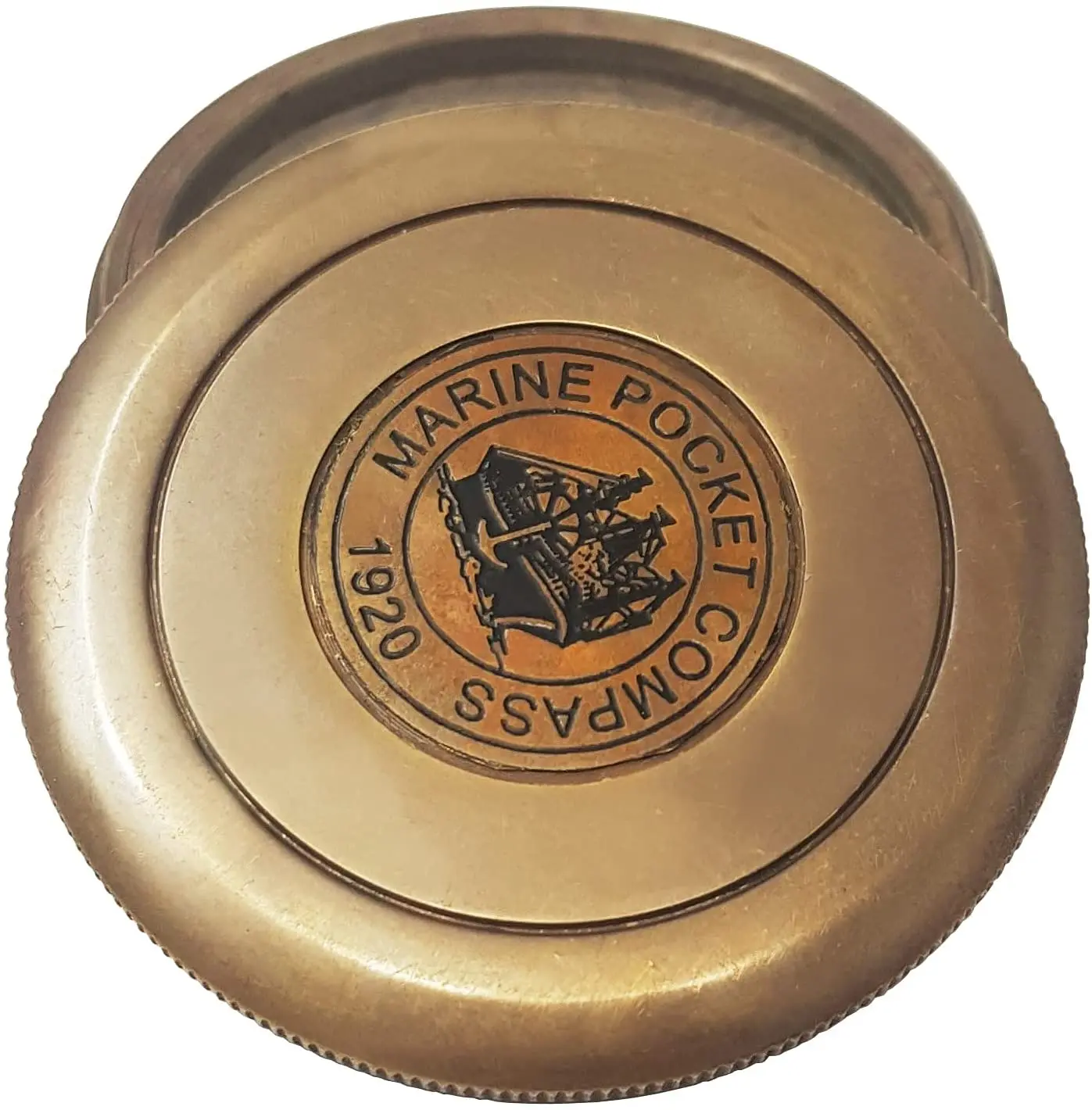 Nautical Antique Brass Poem Compass Indian Handicraft Item