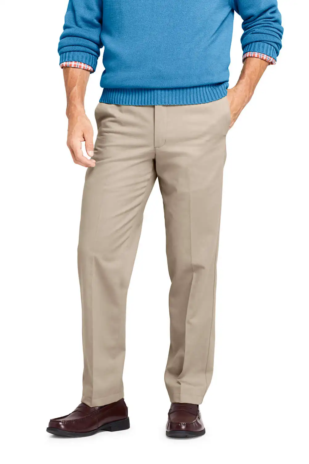 CUSTOM MADE 2021 spandex Cotton None Stretch 100% Cotton Men Chino Pants Slim Fit Casual Brown 100% Cotton  Plain Khaki PANTS