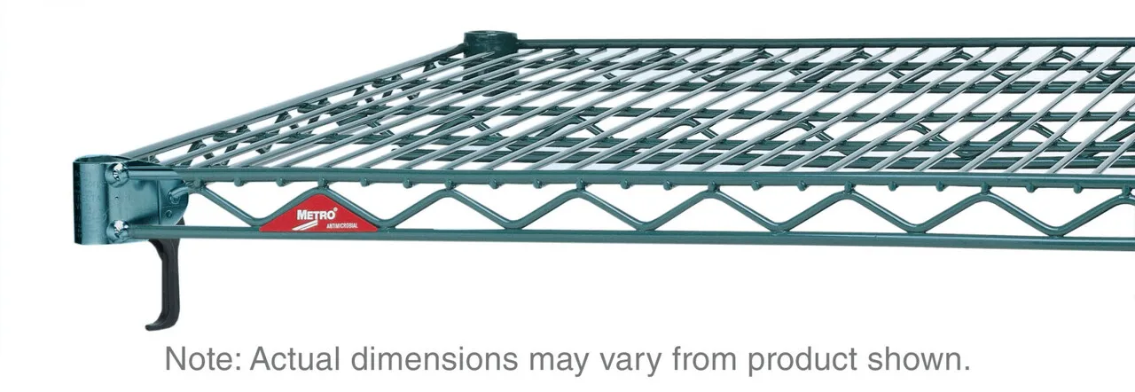 High Tier Trendy Quality Stainless Steel Metro Erecta 4-Shelf Industrial Wire Shelving Unit with Metroseal Green Epoxy