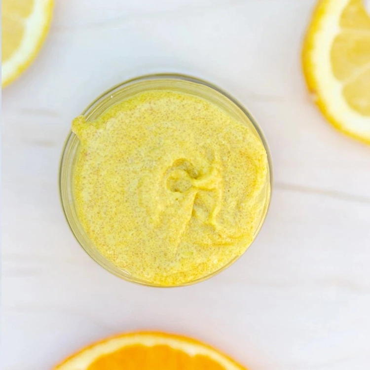 Amazon Hot Sale Private Label Organic Body Exfoliant Bodyscrub Exfoliate Face Exfoliator Whitening Glow Body Turmeric Scrub