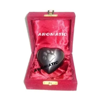 Pet Cremation Urn Heart Shape Keepsake Funeral Memorial Ashes Urn Paw Engraved Decorative Burial Ashes Urn`