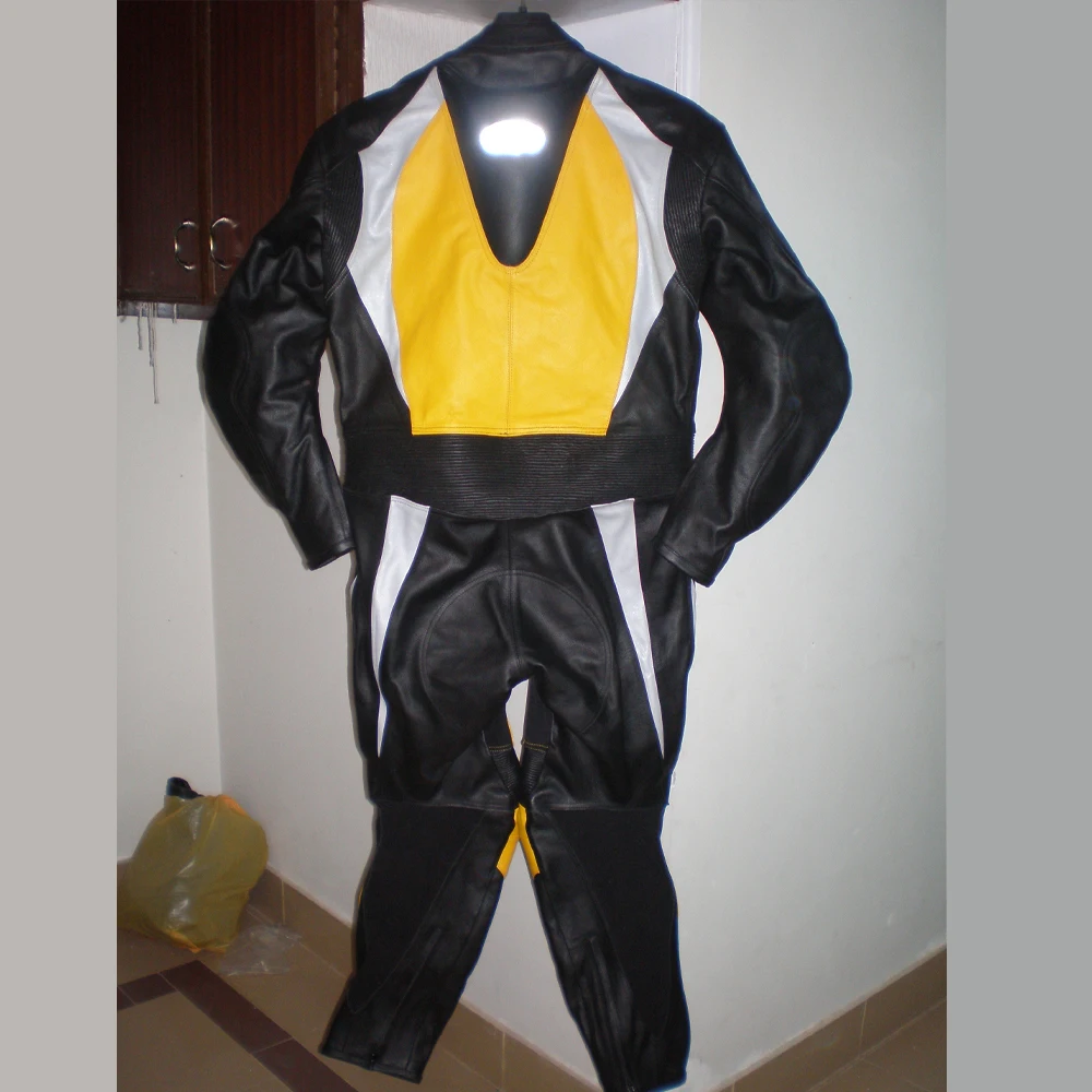  Мотоциклетные кожаные костюмы для езды на мотоцикле черные белые желтые