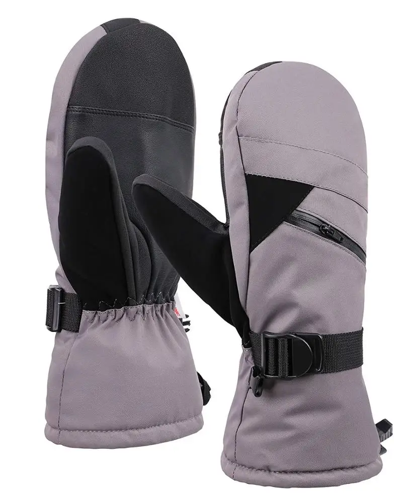 Оригинальные Водонепроницаемые перчатки с молнией манжеты лыжные варежки для сноуборда