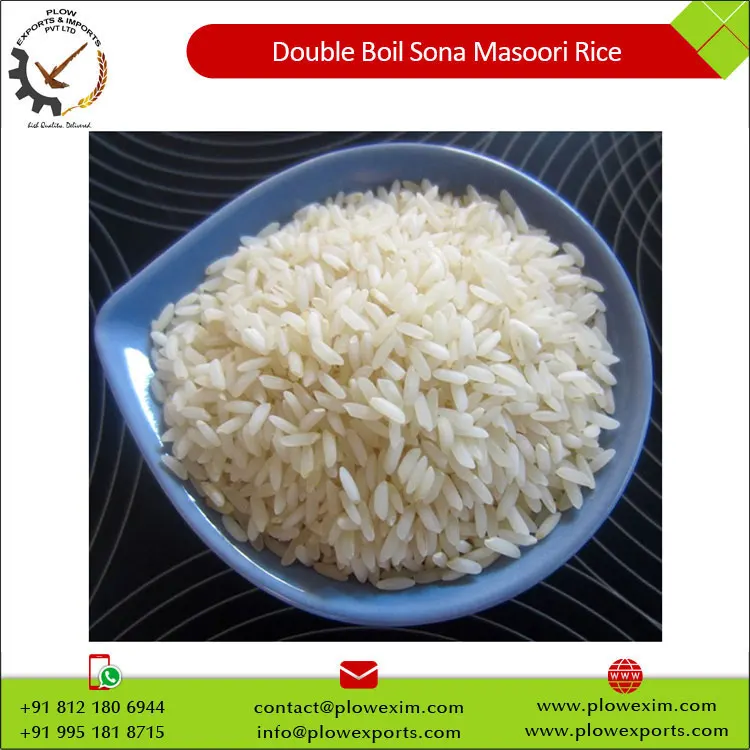 Hot Sale Double Boil Sona Masoori Rice Best Broken/Long/parboiled Rice