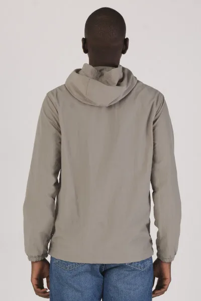 Anorak with Hood 100%polyester Mesh Lining Pullover Half Zip Windbreaker