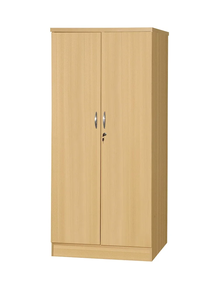 Modern Living Design 2-Door WARDROBE with 2 Drawers Thick Top Panel MDF Material Malaysia Manufactured Bedroom Closets 1235