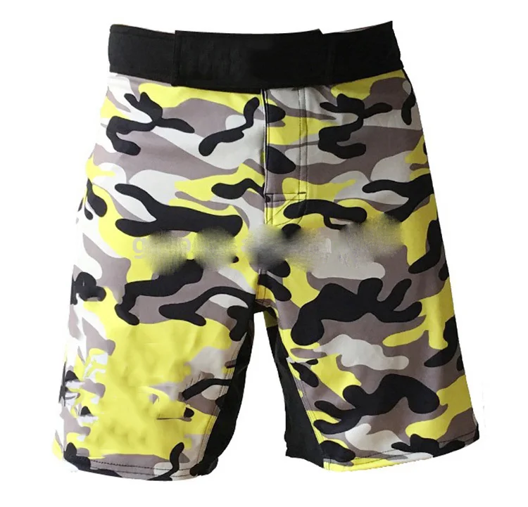 Design your own MMA Short Medium Length, Polyester Fabric Breathable