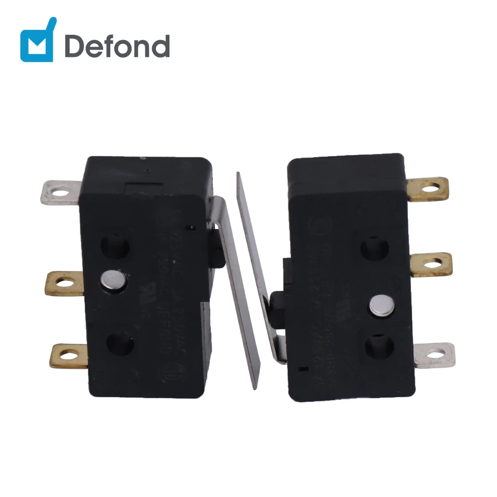 Электронный микропереключатель Defond DMB-1206-C-AAA12-07R 125VAC 3A короткие Шарнирный