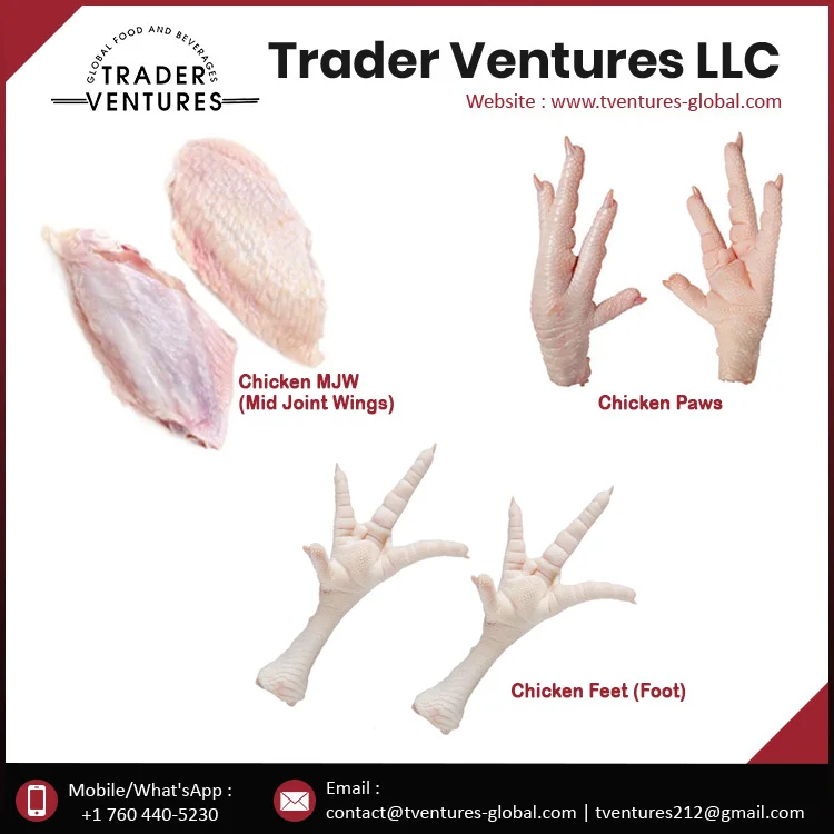 
SIF Approved Frozen Chicken Feet/Paws Export to China, Vietnam, Japan, Thailand 