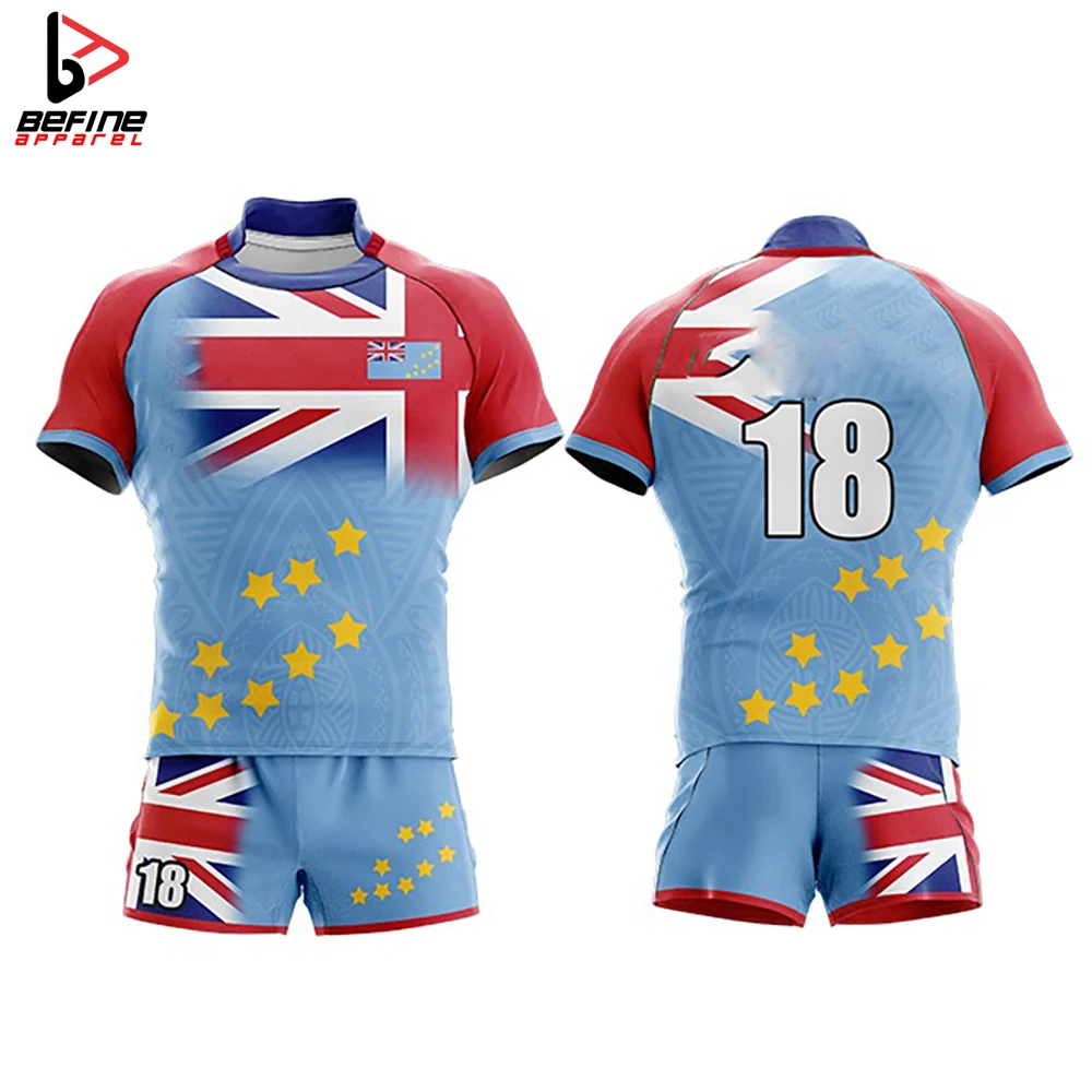 2024 Wholesale High Quality Rugby Uniform Customized Design Sports Wear Rugby Wear Sublimated Unisex Rugby Uniform