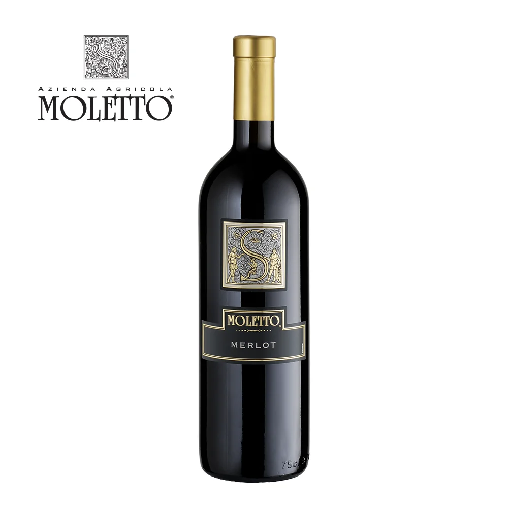 
Merlot Red Still Wine From Italy Veneto District Produced From Merlot Grapes 