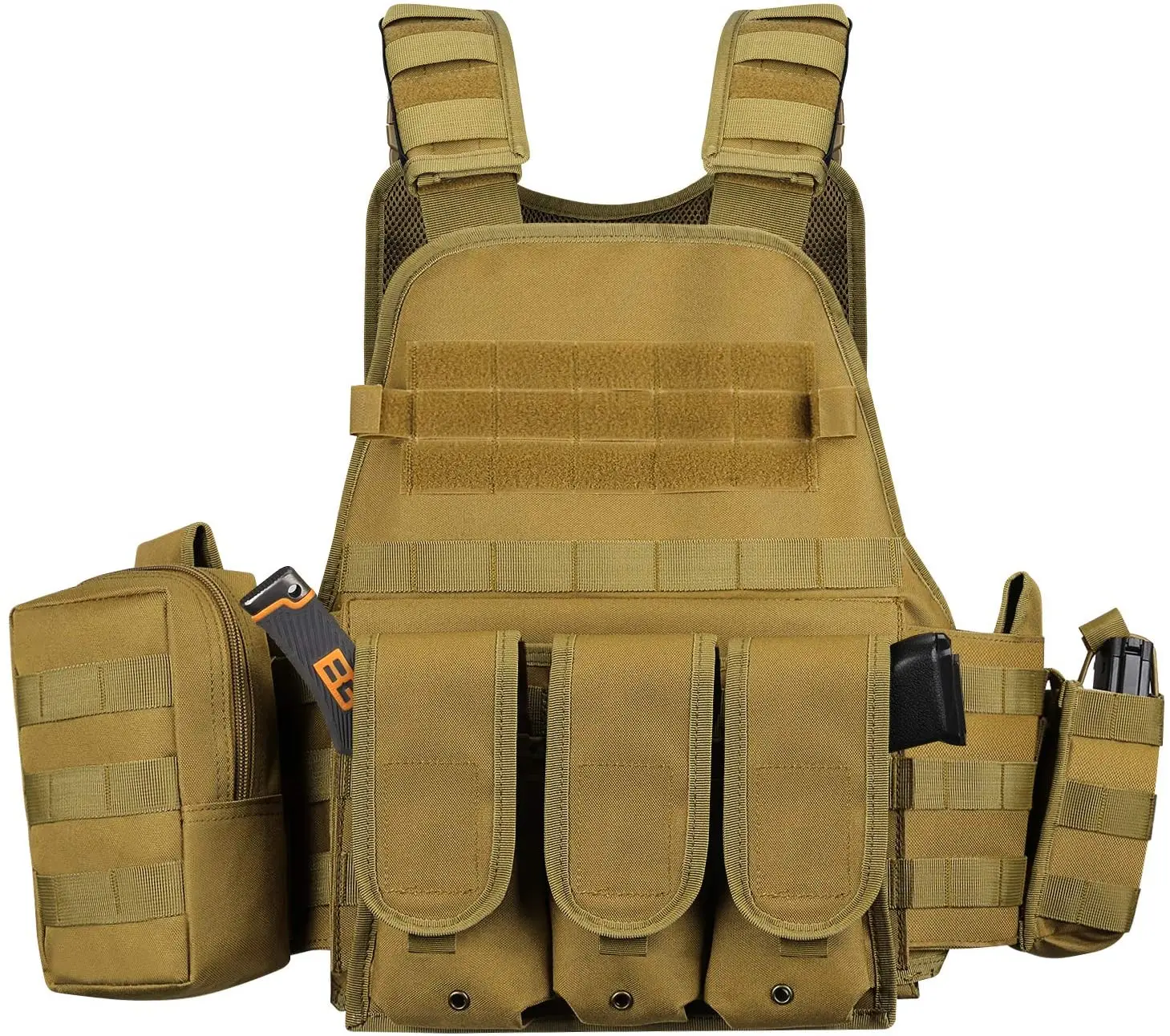 Пейнтбол жилеты боевой игрового использования цвета хаки нейлон Сделано военные защитные аксессуар для поддержания на заказ 10 штук