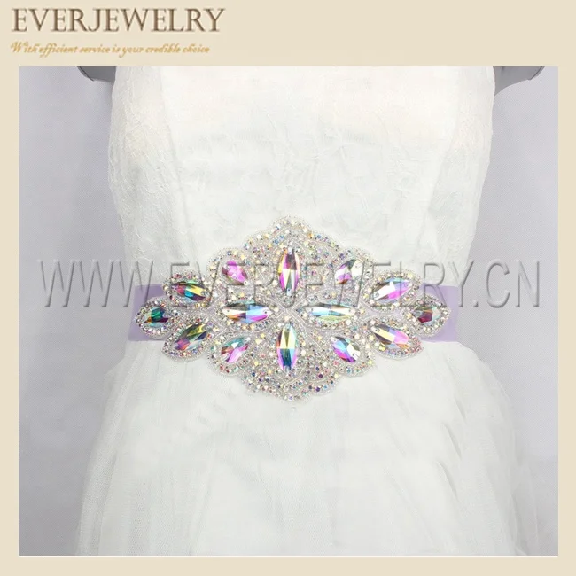 Custom Crystal Stone Wedding Dress Belt High Quality Studded Strap Sash Bridal Belt Wedding Dress
