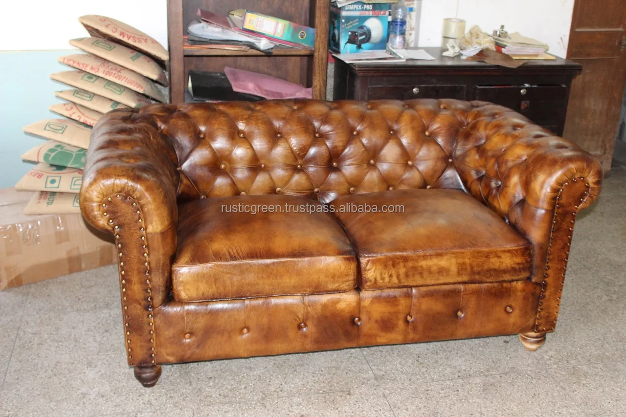 Antique Leater_sofa _UK
