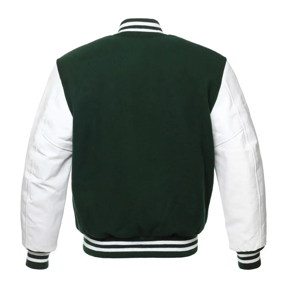 Custom New Letterman Fleece Baseball Melton Woolen Leather Sleeves Blank Varsity Jackets By Huzaifa Products