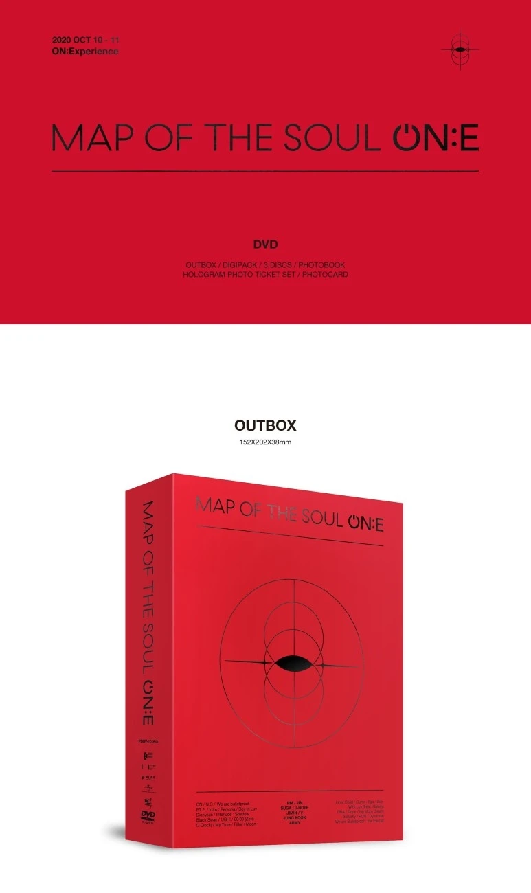  [Официальный Kpop] BTS карта души ON:E DVD Blu-Ray