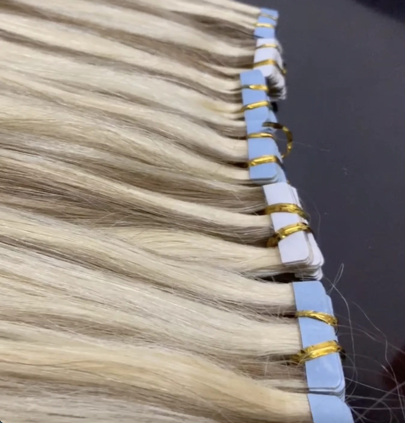 Wholesale Invisible Double Drawn Remy Tape In Human European Hair Extension genius weft Available at Affordable Price