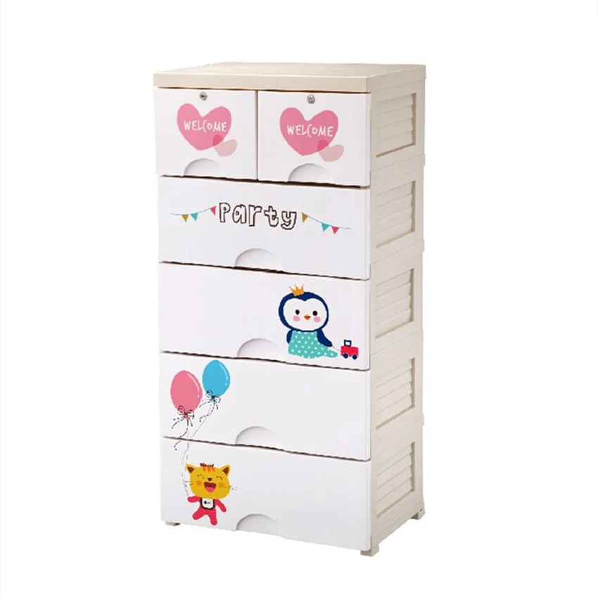 pp plastic drawer with lock 4.5 layers