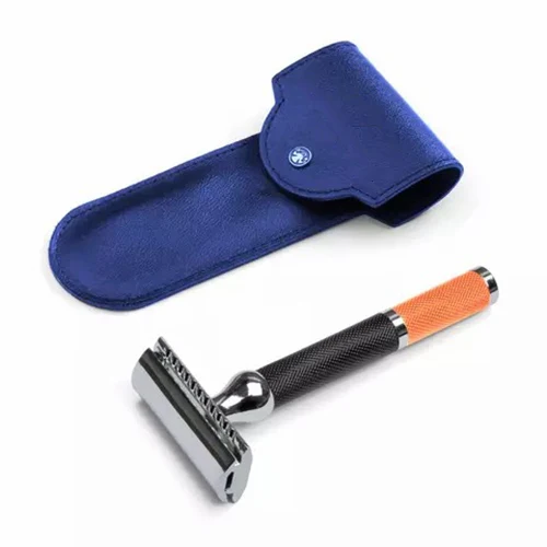 Matte black shaving adjustable brass double edge Safety Razor