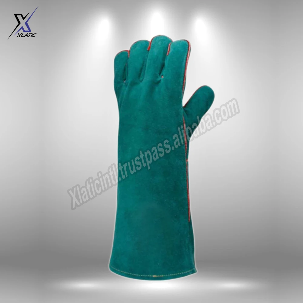2021-22 Top sales Work Gloves High Quality Industrial Jaguar Cow Leather Work Gloves For Sale low MOQ