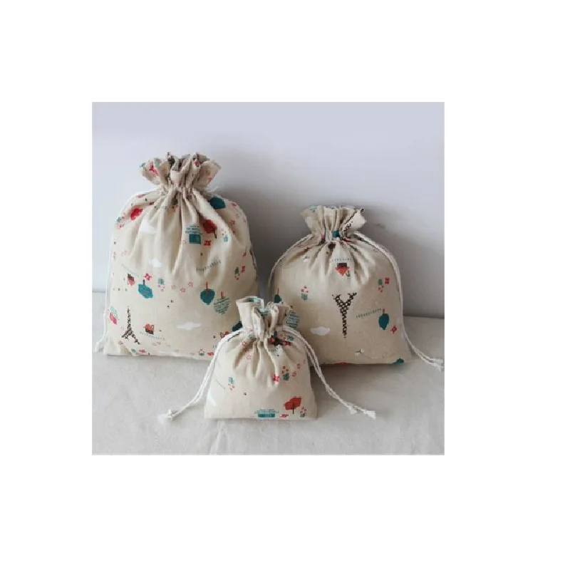 Экологичная шелкотрафаретная печать рекламный Размер сумка на шнурке логотип заказ 100%