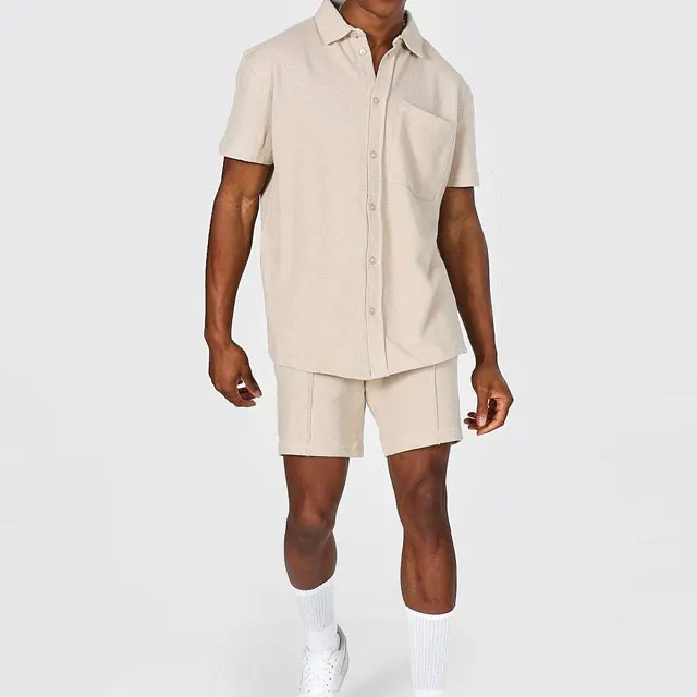  Мужская одежда мужская с коротким рукавом и круглым вырезом 100% хлопок флисовая однотонная окрашенная