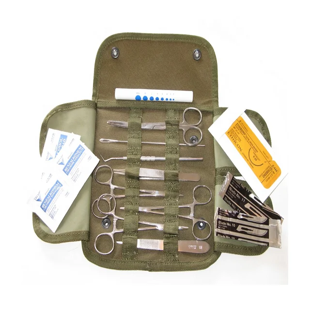 Personal Size Military Surgical Kit With Multipurpose Surgical Scissors And Forceps